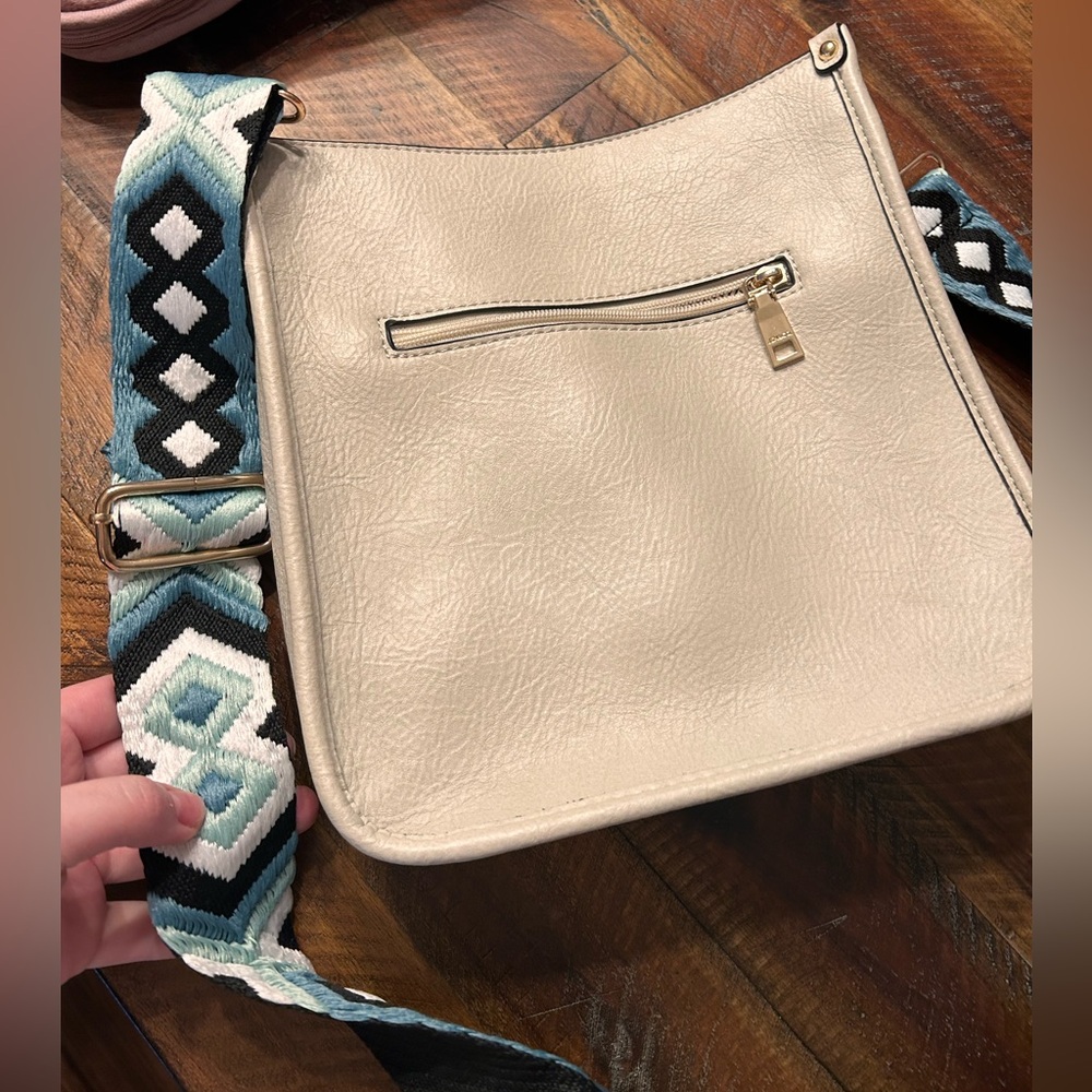 Cream Shoulder Bag & Strap - Picture 2 of 7